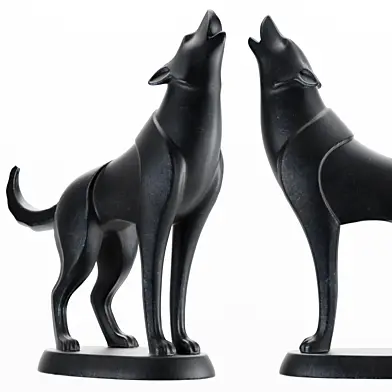 Howling Wolf Statue