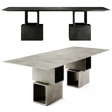 Pulkra Manifesto 2.4 Rectangular Cement Table