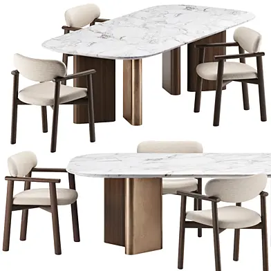 ONNO Dining Table and AFRA Chair by Marelli