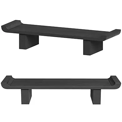 Wooden japandi bench