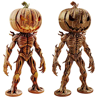 Scary Pumpkin Halloween Decoration 02