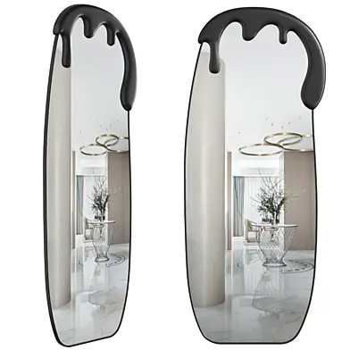 Decorative full-length floor mirror