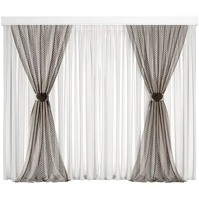 MI Silk and Cotton Curtain Set 102