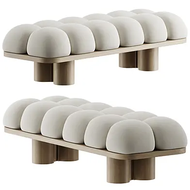 The Centipede upholstered bench