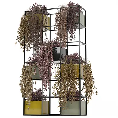 indoor hanging plants in metal box 2315