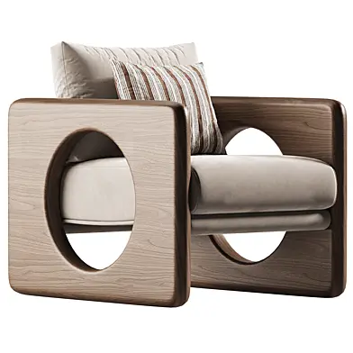 Hase Solid Wood Chair with stain resistant fabric