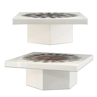 Baker, Peacock Square Cocktail Table