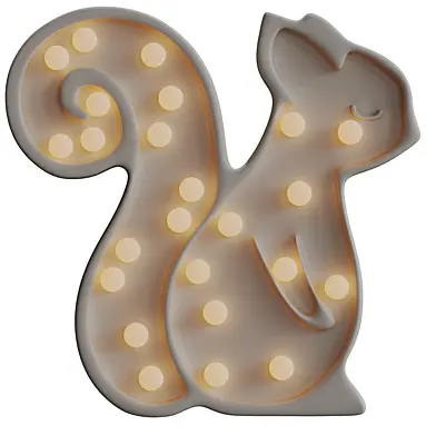 Decorative lamp Squirrel | Декоративная лампа белка