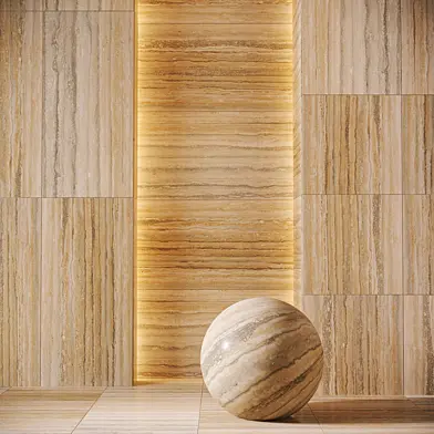 Натуральный камень / Marble tiles P93 Silver Travertine