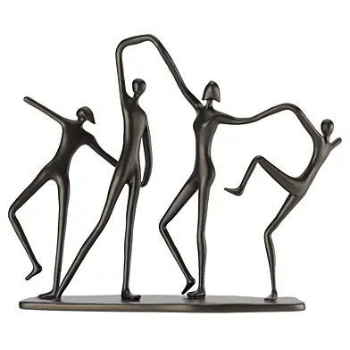 The Tired Dance – Abstract Sculpture of Human Motion and Emotion