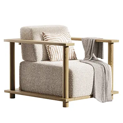 Pinet Teak Outdoor Lounge Chair