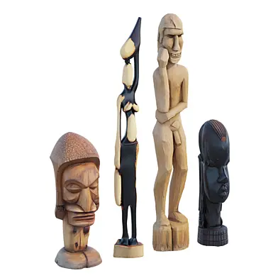 Wood bust