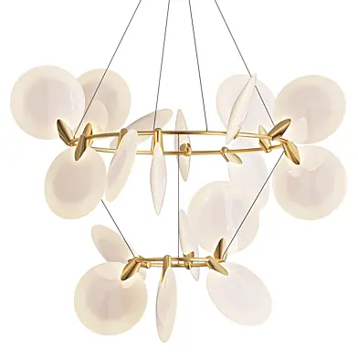 Lyla 2 Tiered Halo Chandelier