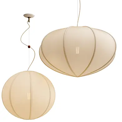 ALVIAN contemporary linen pendant light
