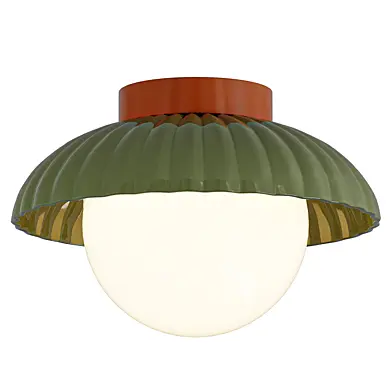 Lampa sufitowa z mlecznym kloszem