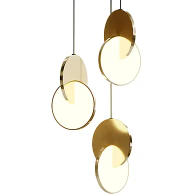 Modern New Geometric LED Ring Pendant Light