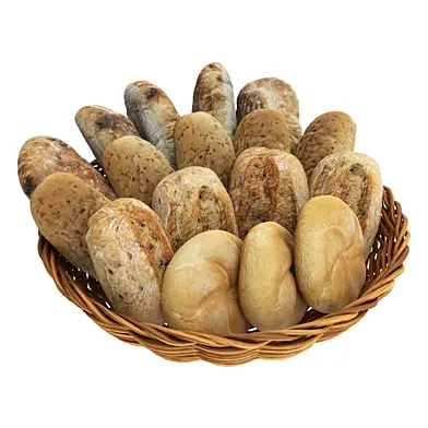 Smallbread selection in basket