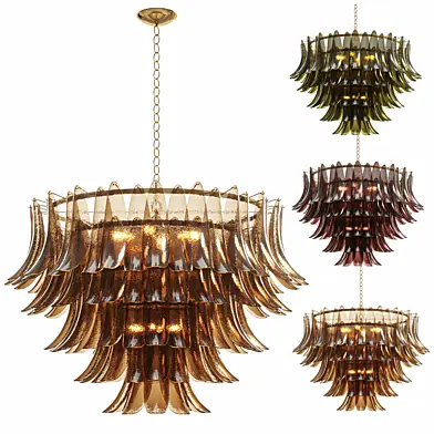 Large Modern Italian Murano Chandelier Palma EL151