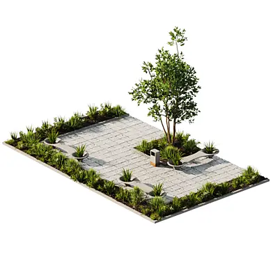 Town Square Landscape 128