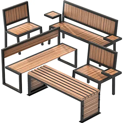 Urban Chairs Set 01