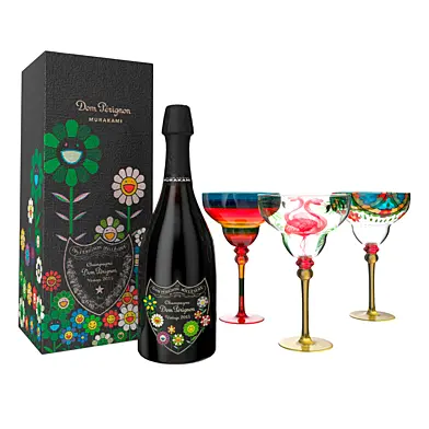 Лимитированная коллекция Dom Pérignon x Takashi Murakami + бокалы в стиле бохо