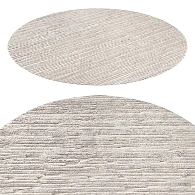 Kenza Wool Rug Ivory round