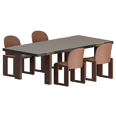 Dialogo Chair T Table by Tobia Scarpa