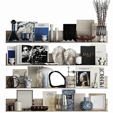 Shelves with decorative set - 29