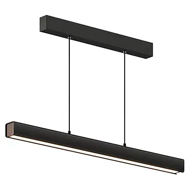 Docos Black Linear Pendant Lamp
