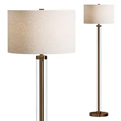 Glass Column floor lamp