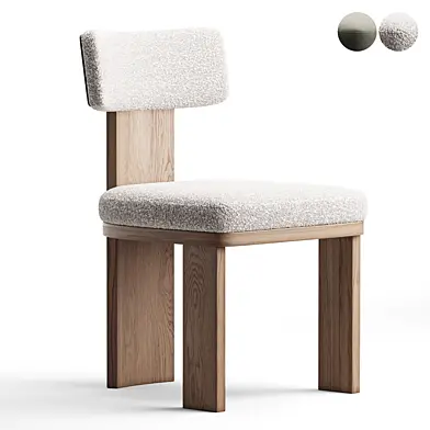 Isadora Warm Ivory Fabric Dining Chair
