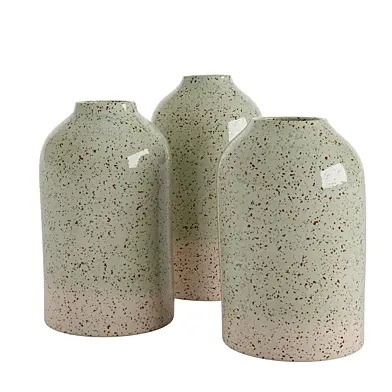 Speckled clay detail vase