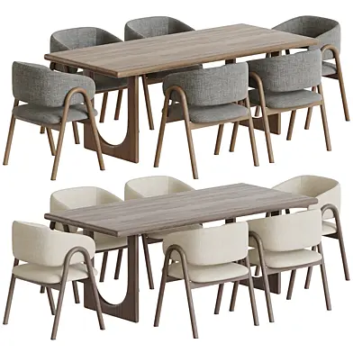 Clip chair and Dining table