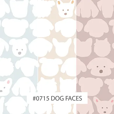 Creativille | Wallpapers | 0715 Dog Faces