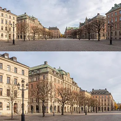 Historic City Architecture Panorama