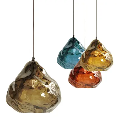 Suspension Light siglo moderno happy kiss aubergine