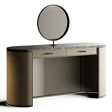 Frato KENT Desk With Mirror Grey Marble
