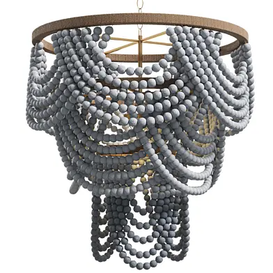 Regina Andrew Ombre Wood Bead Chandelier