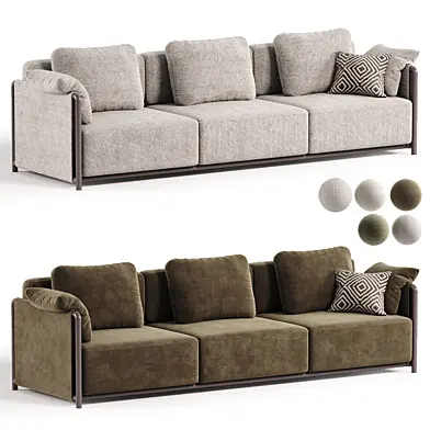 DODO 3 seater velvet sofa