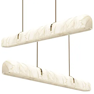LunaBar Spanish Alabaster Linear Pendant Light