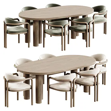 Palermo Fabric Dining Chair and Kitchen Table