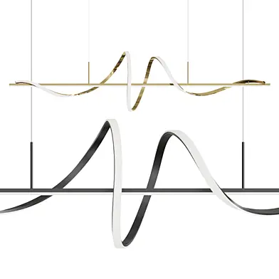 WOMO Spiral Led Kitchen Pendant Light