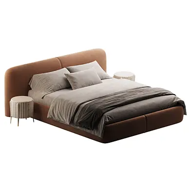 Curios Cocoa Upholstered King