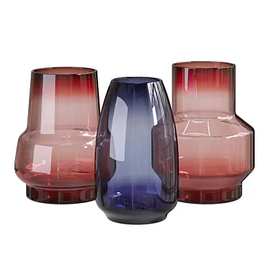 Glass vase set 8
