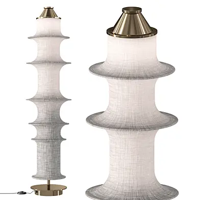 Nordic medieval Japanese art designer floor lamp