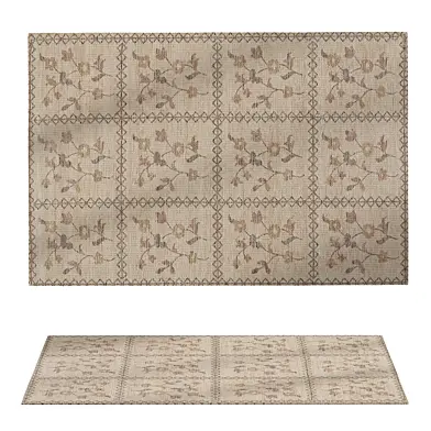 Nyme Floral and Paisley Farmhouse Rug