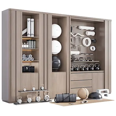 Gym Rack with Sport Equipment No5