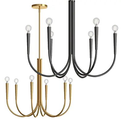 WEST ELM Swoop Arm Chandelier