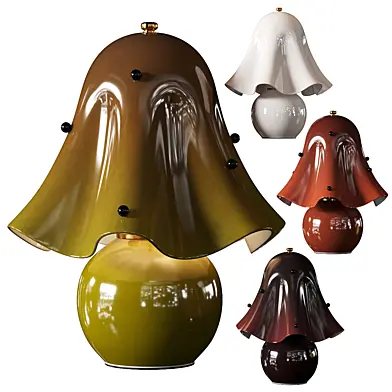 Elia Modern Sculptural Glass Table Lamp
