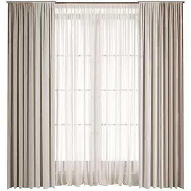 Silk and Cotton Curtain Set 102
